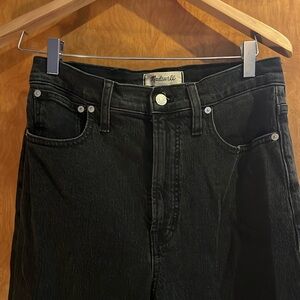 Madewell black wash jeans
